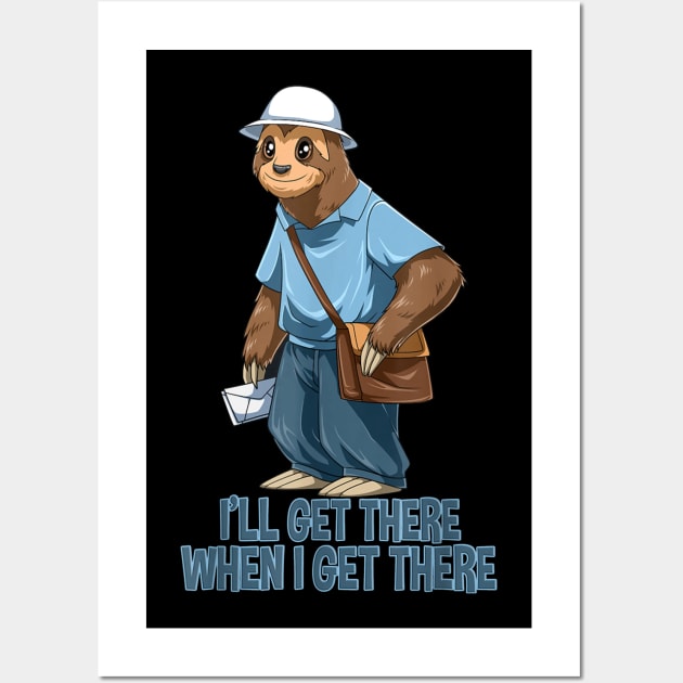 Sloth Mail Carrier Wall Art by janayeanderson48214